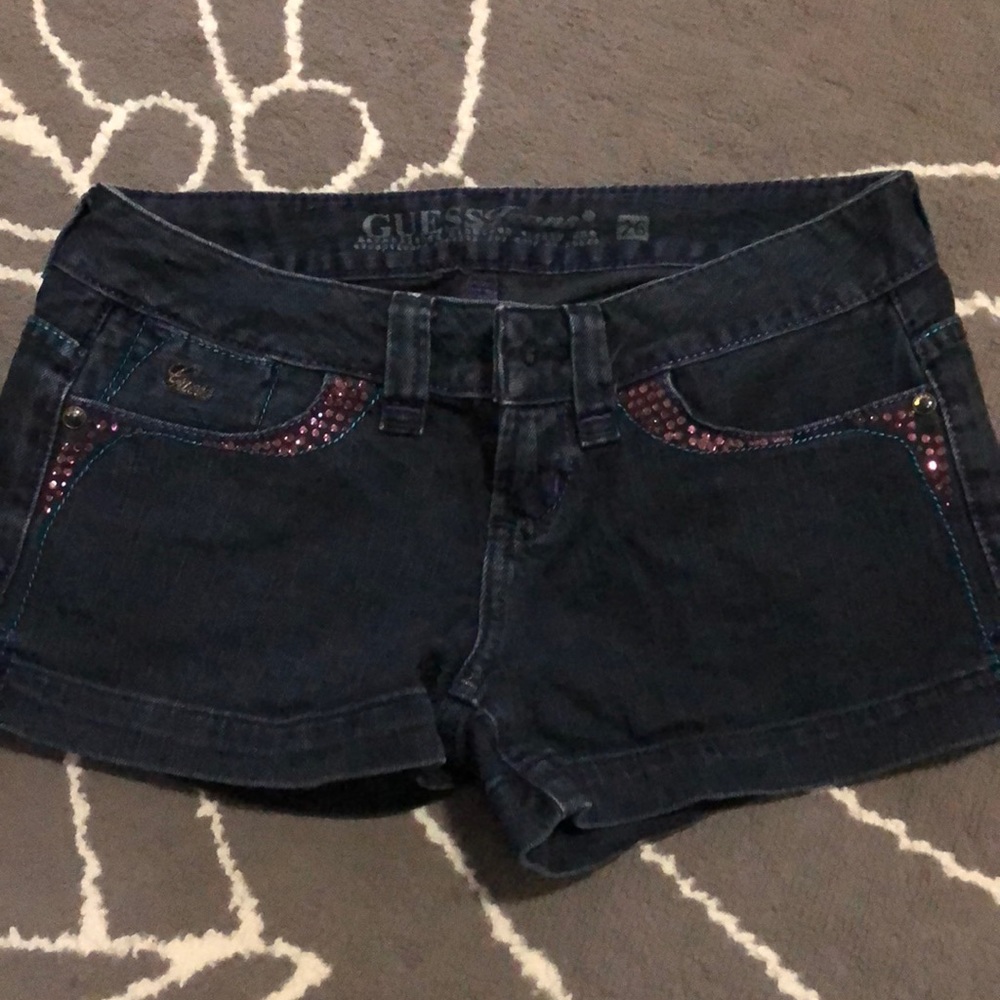 Guess shorts with rhinestones